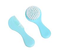 Juego de cepillo y peine para bebés que incluye cepillo de cerdas suaves y peine suave, práctica base antideslizante para almacenamiento
