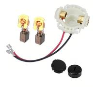 Juego de cepillos de carbono y tapas de soporte de escobillas, soporte de cepillo de carbono compatible con amoladora angular Makita CB430 BGA450 BGA452 DGA452 GA400BGA402 GA400D