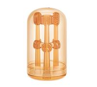 Juego de cepillos de dientes para perros y gatos - Cepillo de cerdas aprobado veterinariamente | Cuidado bucal para mascotas - fácil de avanzar dientes y limpiador lingual con cómodas asas