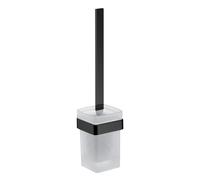 juego de cepillos de inodoro emco loft, modelo de pared, cristal satinado,