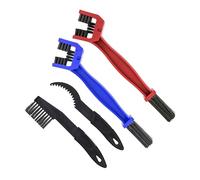 Juego de Cepillos de Limpieza, Juego de 4, para Bicicletas y Motocicletas, Cepillo para Cadenas de Motocicletas y Bicicletas, Cepillo Nylon, Herramienta de Limpieza, Cepillo para Limpiar la Cadena