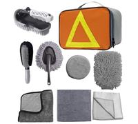 Juego de cepillos de limpieza para coche, con cepillos de limpieza, cepillos de polvo para interior de vehículos, para camiones, coches, interiores, exteriores, SUV, garaje, exterior, casa, taller