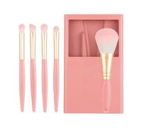 Juego de cepillos de maquillaje de viaje, cepillos de maquillaje de viaje - MAQUAP UP BROSSE SET con estuche y espejo para viajes,Fundación completa de la función, polvo, correctores, applica