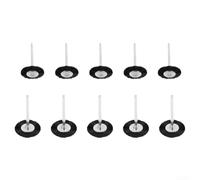 Juego de cepillos de rueda de pulido de nailon para accesorios de herramientas giratorias, 10 cepillos de alambre abrasivo de vástago de 3 mm para limpieza de madera y metal, eliminación de óxido