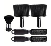 Juego De Cepillos For Quitar El Polvo Del Cuello, Cortapelos, Herramienta De Peinado De Cerdas, Mango De ABS, Suministros De Limpieza Tipo Cabello, 5 Uds.(5pcs set-B)
