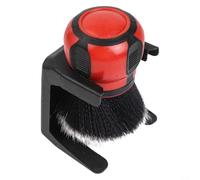 Juego de cepillos interiores para automóviles con cerdas suaves para eliminar el polvo y limpiar rejillas de ventilación, pantallas de visualización y superficies del salpicadero (rojo)