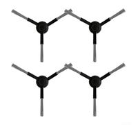 Juego de cepillos laterales de repuesto para Tefal RR90 RR9065 RR9067 RR9075 RR9077 y para XPlorer Series 130 AI diseñados para apoyar la limpieza eficaz de bordes y espacios reducidos (paquete de 4)