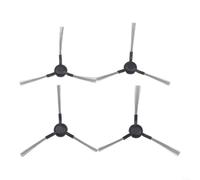 Juego de cepillos laterales negros puros para Xiaomi MIJIA B116 X20 Plus Robot Aspiradora, cerdas de nailon flexibles para un rendimiento óptimo (4 piezas)