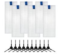Juego de cepillos laterales y filtros para Tefal para robot aspiradoras XPlorer Series 130 AI y RR90 RR9065 RR9067 RR9075 RR9077, captura eficiente del polvo (B)