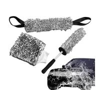 Juego de cepillos limpiadores de ruedas, de microfibra, 3 piezas, sin arañazos, portátil, guante de lavado para llantas, radios, guardabarros, motores, puntas de escape