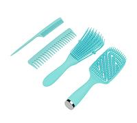 Juego de Cepillos para el Cabello, Juego de Peines ABS Duraderos para Mujeres Y Hombres para Peinar el Cabello Y Eliminar los Enredos(verde)