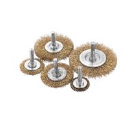 Juego de cepillos para taladro Dnipro-M NR5-L alambre de latón (5 uds.)