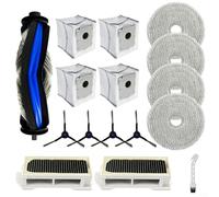 Juego de cepillos principales para ECOVACS para DEEBOT para mini robot aspirador, incluye cepillos laterales, bolsas para el polvo, almohadillas y filtros, piezas de repuesto para una limpieza