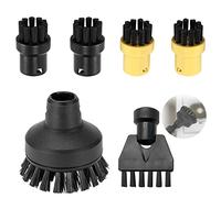 Juego de cepillos redondos para Kärcher, Molbory 6 unidades, cepillo redondo para limpiador de vapor Kärcher Accesorios SC1 SC2 SC3 SC4 SC5 SC7 Juego de cepillos redondos Kärcher para limpiador de