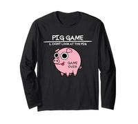 Juego de Cerdos Don't Look At The Pig Funny Pig Manga Larga