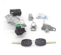 Juego DE Cerradura Completo Interruptor DE Encendido Cierre DE Puerta Cilindros TRANSMISIÓN 2 Llaves para 46 Chip para Civic 2006-2008 (Juego Completo)