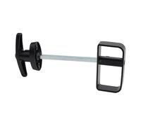 Juego de cerradura con mango en T, cerradura de puerta de cobertizo de 5-1/2 pulgadas con 2 llaves, pestillo de aleación de zinc negro para granero, casa de juegos, edificio al aire libre