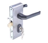 Juego de cerradura de gancho con caja de cerradura, cerradura para puerta corredera 30/72 mm