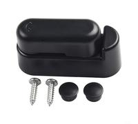 Juego de cerradura de hebilla para tablero de mesa plegable de RV, pestillo giratorio ABS para cámper remolque al aire libre hasta 18 mm de grosor, accesorios de almacenamiento seguro negro (hebilla