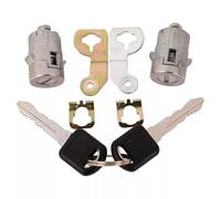 Juego de Cerradura de Llave para Puerta de Coche, 1 par, 115298923, 15298924, 7012945, 88937321, Juego de Cilindros de Cerradura de Llave de Puerta Delantera Izquierda y Derecha para Chevrolet