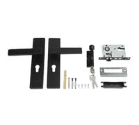 Juego de cerradura de manija de puerta interior con tecnología de rodamiento silencioso para soportar un cierre y apertura silenciosos en puertas de madera en espacios compartidos