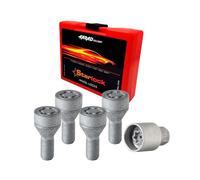 Juego de cerradura de rueda compatible con BYD Sealion 7 UK 2024-2025, 4 piezas, M14 x 1,5