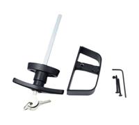 Juego De Cerradura Para Puerta Cobertizo Con Diseños Juego Metal Vástago Más Largo Para Fácil Adaptación A Diferentes Espesores Servicio Pesado