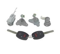 Juego de cerraduras Al266, Cilindro de Cerradura de Puerta con Interruptor de Encendido, para con Modelos 04-11 (Negro, 2 Botones de pánico).