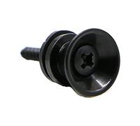 Juego de cerraduras profesionales para correa de guitarra, clavijas de botón de clavo, pernos de botón, piezas de bloqueo de extremo de metal, extremos negros