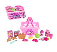 Juego de Cesta de la Compra Minnie Bow-Tique Bowtastic de Disney Junior con Comida de Juguete y Accesorios, Juego de simulación; Juguetes para niños a Partir de 3 años de Just Play