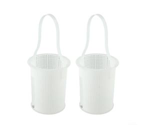 Juego de cesta de skimmer para bombas de piscina Pentair R38024 355318 V36-192 36343 con construcción de ABS y diseñadas para ciclos de limpieza rutinarios (blanco)