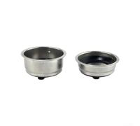Juego de cestas de filtro de 51 mm para máquinas de café espresso De'Longhi - Repuesto de portafiltro de acero inoxidable de una y doble toma con agujeros de precisión para el hogar para barista