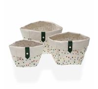 Juego de Cestas Versa Dotty Textil 14 x 14 x 14 cm - Marca: Versa - EAN: 8420327571267