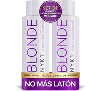Juego De Champú Y Acondicionador Morado SIN TONOS COBRIZOS (2 x 500ml) Sin Sulfatos, Champú Morado Para Rubias Y Acondicionador Para Eliminar Los Tonos Amarillos Cobrizos