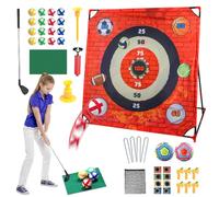 Juego de Chip de Golf | Alfombra de Chipping para Juego de Golf en Jardín | Herramienta de Formación Educativa Juguetes de Exterior con Accesorios para Niños, Padres, Adolescentes y Adultos