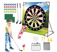 Juego de Chip de Golf, Pelotas De Golf Adhesivas con Puntuación, Equipo de Exterior Resistente y Familiar para Grupos con Alfombra de Putt