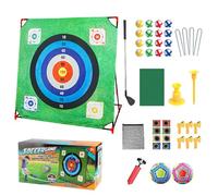 Juego de Chip de Golf - Set de Juego de Batalla con Alfombra de Chip de Golf | 4 en 1 Entrenador Deportivo para Práctica en Interior y Exterior para Golfistas, Niños, Adolescentes y Adultos