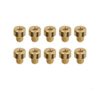 Juego de chorros principales de metal para carburador Mikuni, 10 piezas, tamaños 155 a 205, tamaño de rosca M5 x 0, 75 mm, incluye varios tamaños para varios modelos