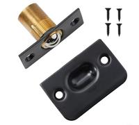 Juego de cierre de puerta de acero inoxidable y latón con bola de rodillo ajustable y placa de golpe para puertas invisibles