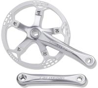 Juego de cigüeñal de bicicleta plegable de 170 mm 130 BCD Bike cuadrado de caña de cigüeñal de cón de bicicleta 45/47/53/56/58T Caminata de camarilla de camarilla de carretera para el brazo de