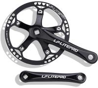 Juego de cigüeñal para bicicletas plegable de 170 mm 130 BCD Bike cuadrado de la cima del cigüeñón de cima de la cicatrización 45/47/53/56/58T Camino de la carretera de la carretera de la carretera