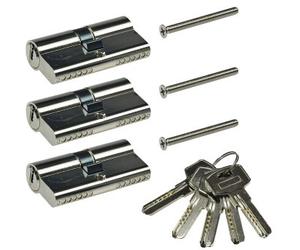 Juego de cilindro de bloqueo 3x 60mm (30+30mm) 4250416340542