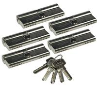 Juego de cilindro de bloqueo 5x 80mm (40+40mm)