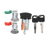 Juego de cilindro de encendido y cerradura de puerta Reemplazo de metal ABS duradero de primera calidad para Econoline Van 1997 2020 Incluye 2 llaves