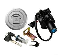 Juego de cilindros de bloqueo de encendido para motocicletas CBR250R - Interruptor de llave de hierro ABS resistente, seguridad mejorada, fácil instalación, funcionamiento suave