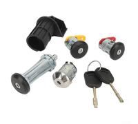 Juego de cilindros de cerradura para Fiesta para MK III/para MK IV (1989-2002), RB_ (1996-2002), Escort (1989-2001) - Construcción ABS y metal, negro