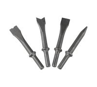 Juego de cinceles de aire para 150 palas de gas - Kit de 4 puntas de cincel neumático con vástago de 10 mm, longitud de 120 mm, eliminación de óxido y cabezales de corte