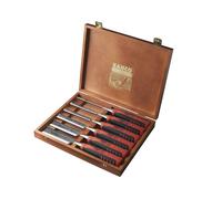 Juego De Cinceles De Bisel Bahco 424P-S6 En Caja De Madera, 6 Piezas BAH424PS6