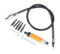Juego de Cinceles Eléctricos para Tallar Ma dera, Herramienta de Grabado Y Ranurado con Eje Flexible Y Dura dero para Trabajar La Ma dera, Tallado de Raíces 1 Cincel, 5 Hojas