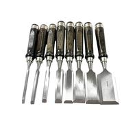 Juego De Cinceles Madera 8 Piezas for Herramientas Carpintería Tallado Con Estuche Cómodo Negro